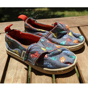 TOMS Dino Bones Baby kids size 7